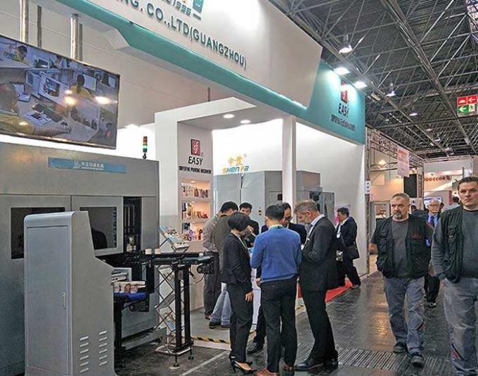 เครื่องพิมพ์หน้าจอ servo ความเร็วสูงเต็ม / เครื่องพิมพ์แบบร้อน สําหรับบุหรี่อิเล็กทรอนิกส์ทรงกลม / วงกลม / สามเหลี่ยม 10